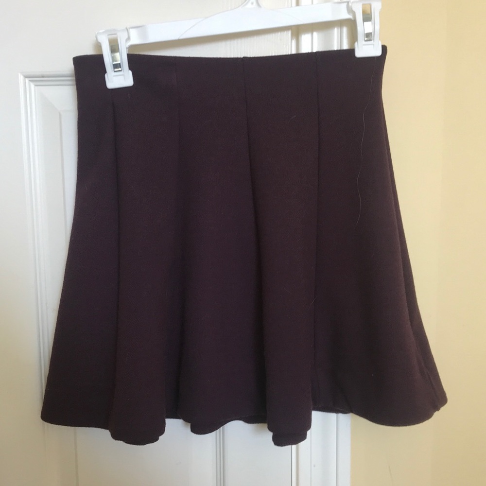 Urban outfitters maroon skater skirt
